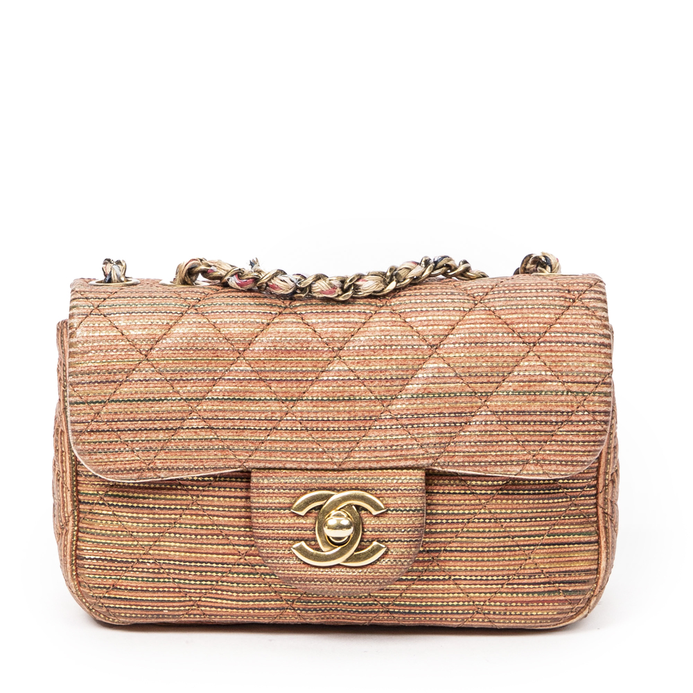 Chanel Mini Stripe Classic Flap